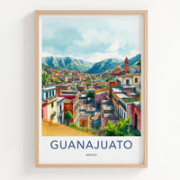 Guanajuato Poster - Mexico Travel Art