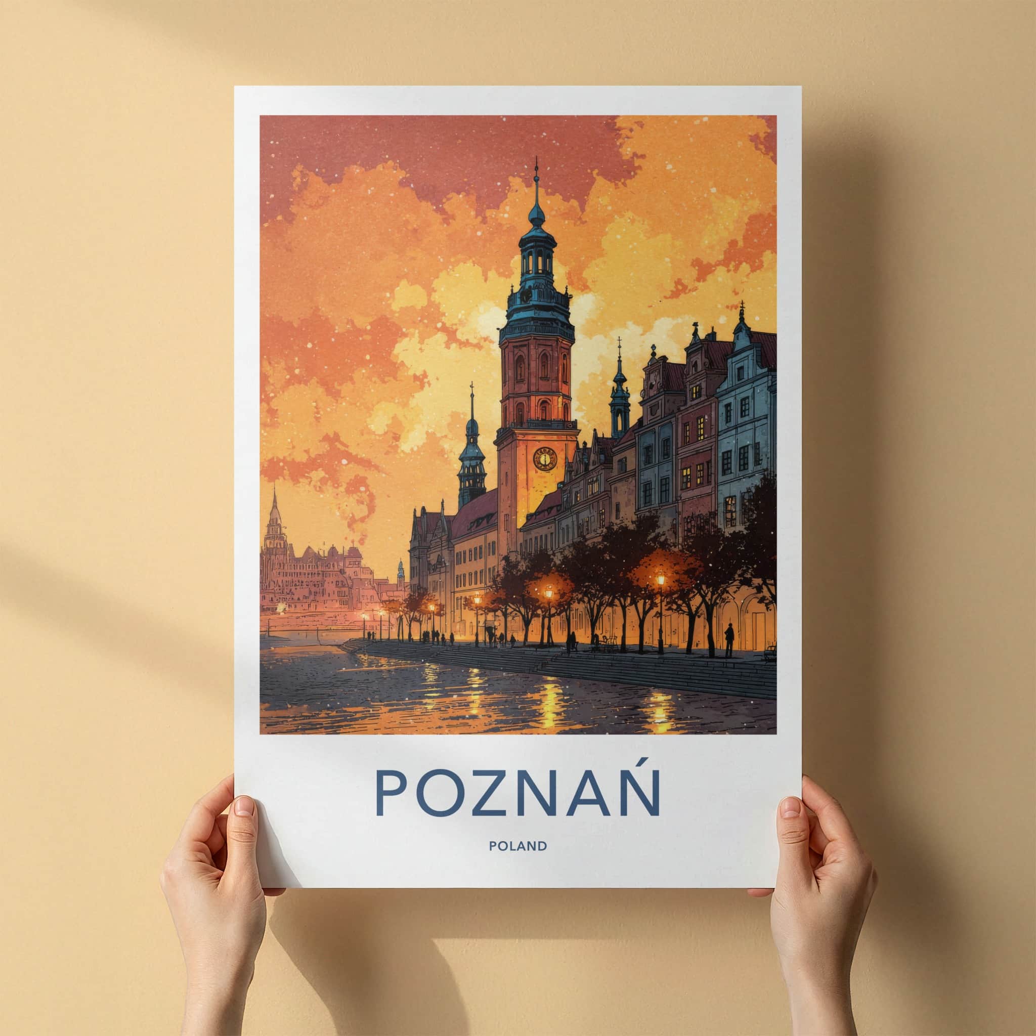 Poznan Poster - Poland Travel Art