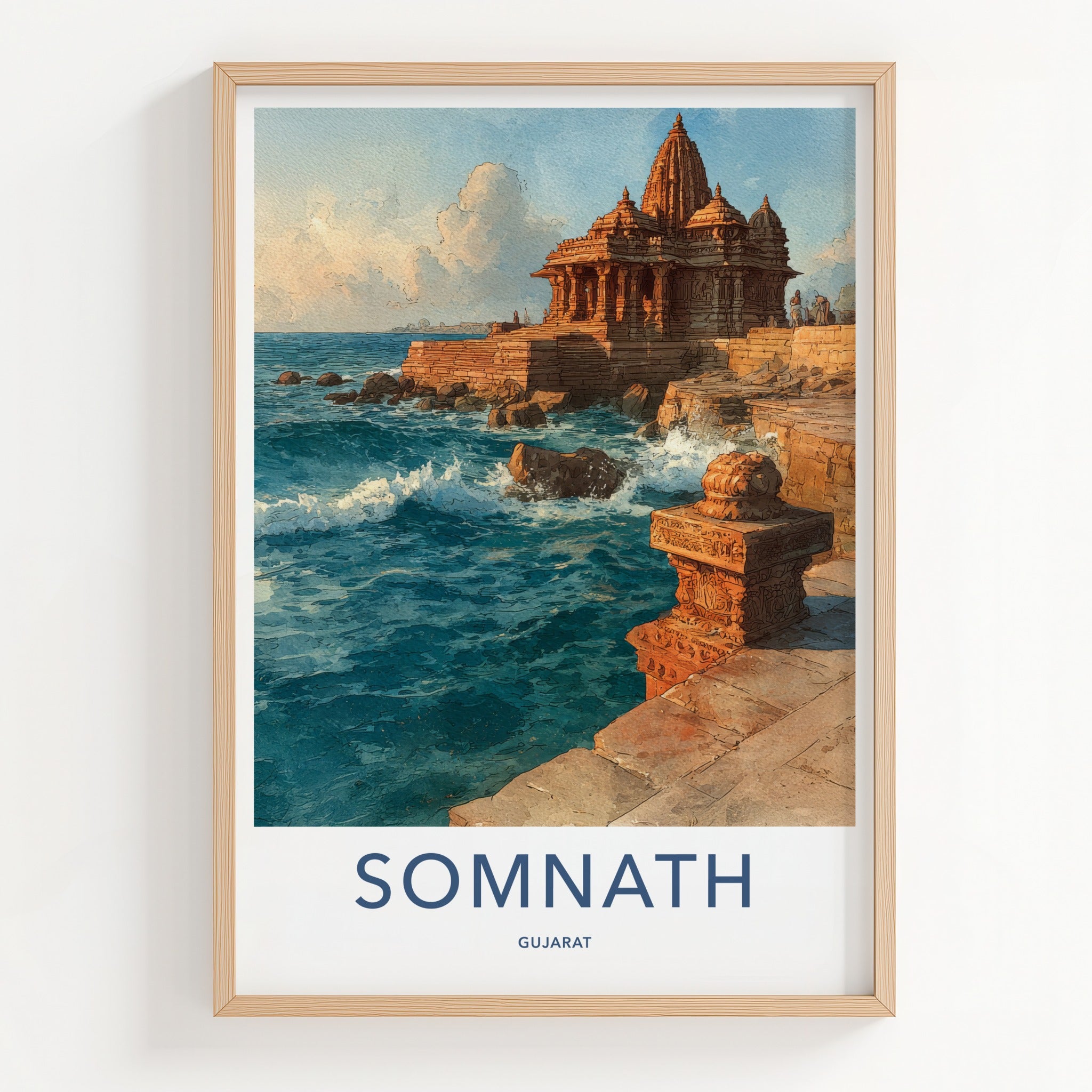 Somanth Poster - India Travel Art