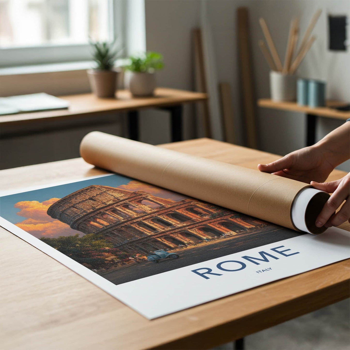 Rome Poster - Italy Travel Art