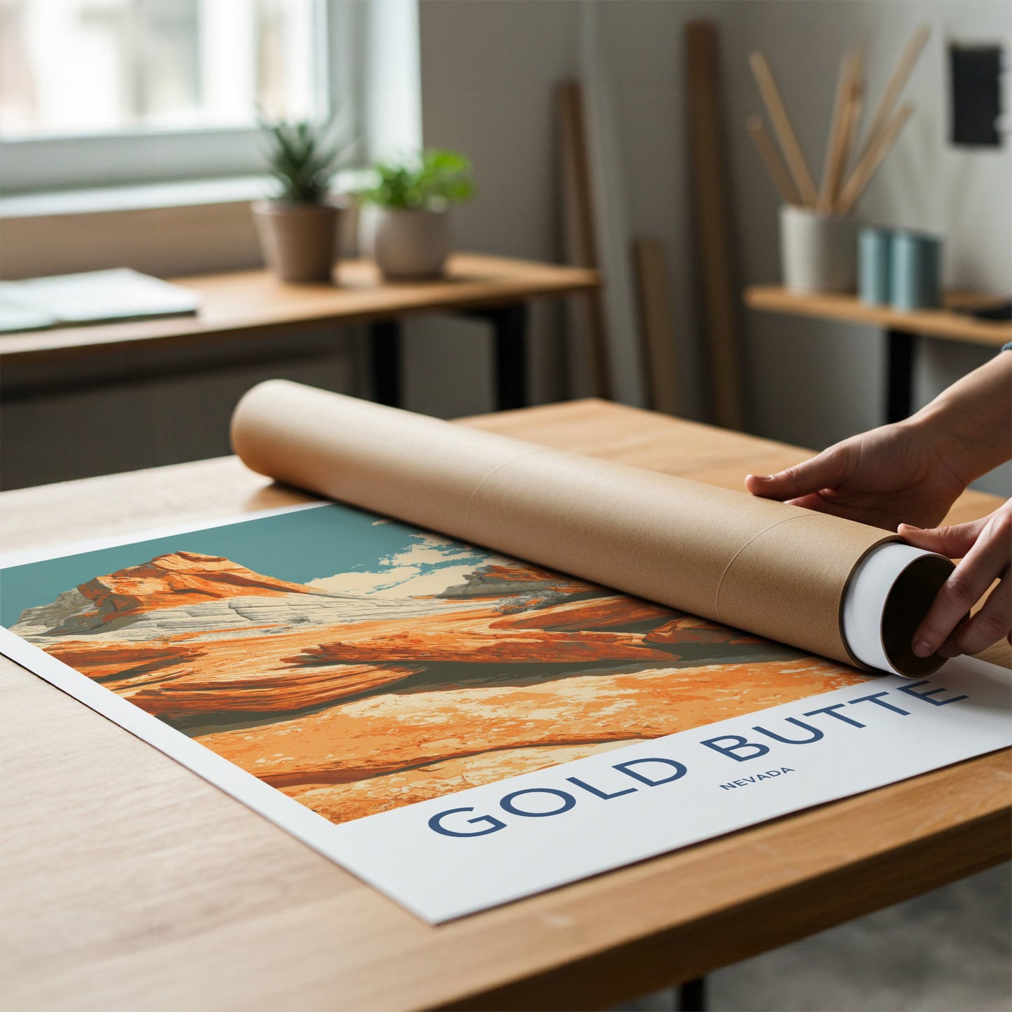 Gold Butte Poster - Nevada Art