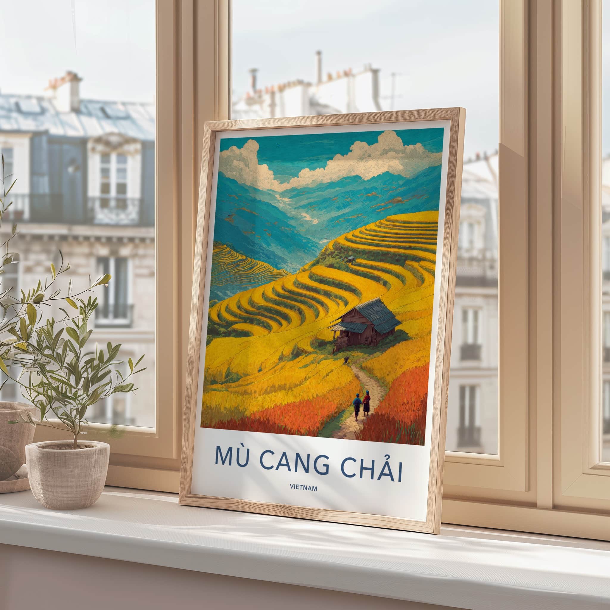 Mu Cang Chai Poster - Vietnam Travel Art