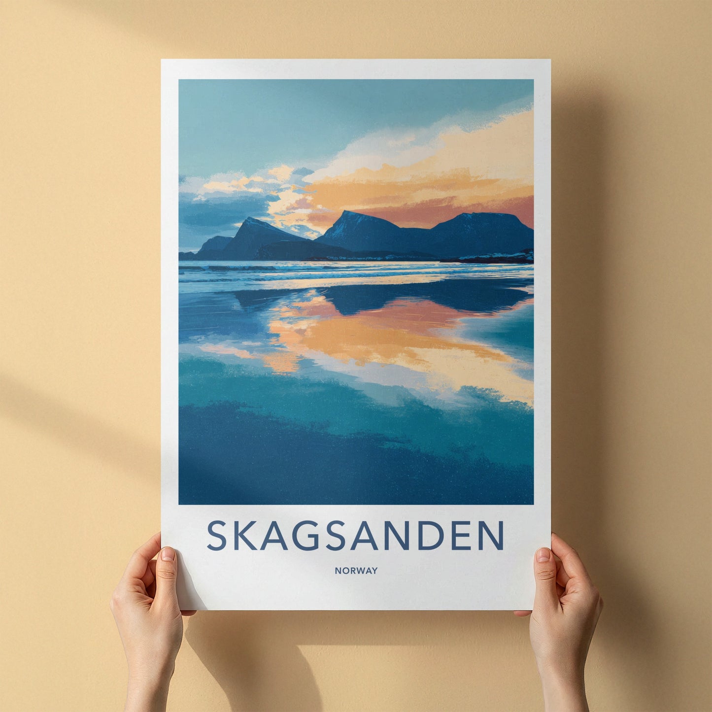 Skagsanden Poster - Norway Travel Art