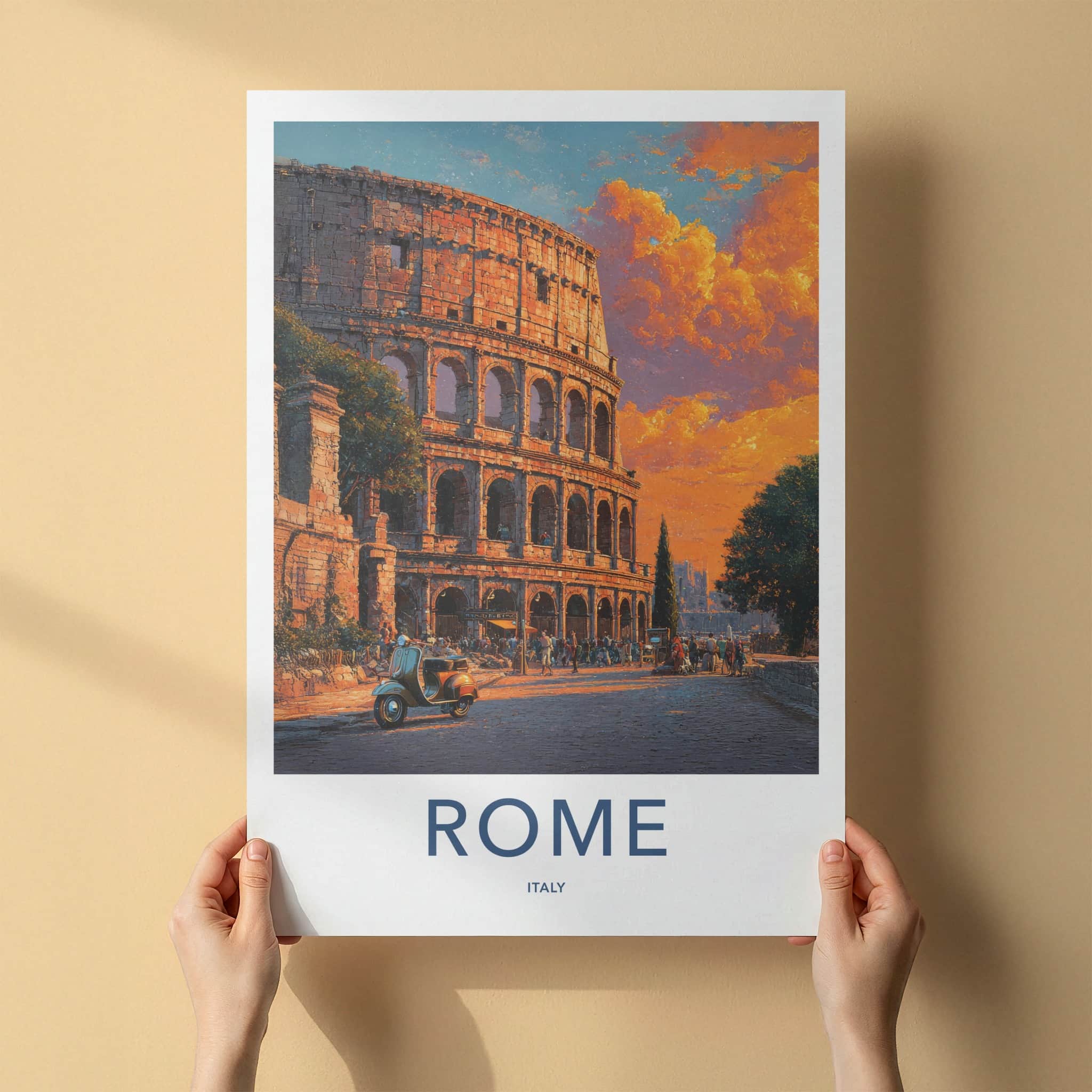 Rome Poster - Italy Travel Print