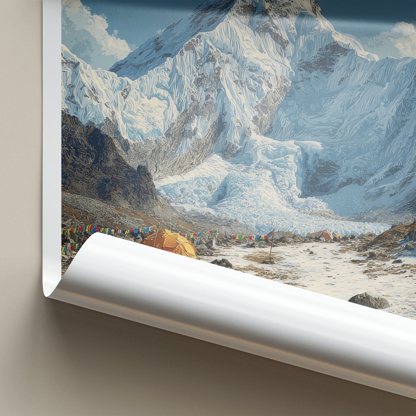 Everest Poster - Nepal Travel Art