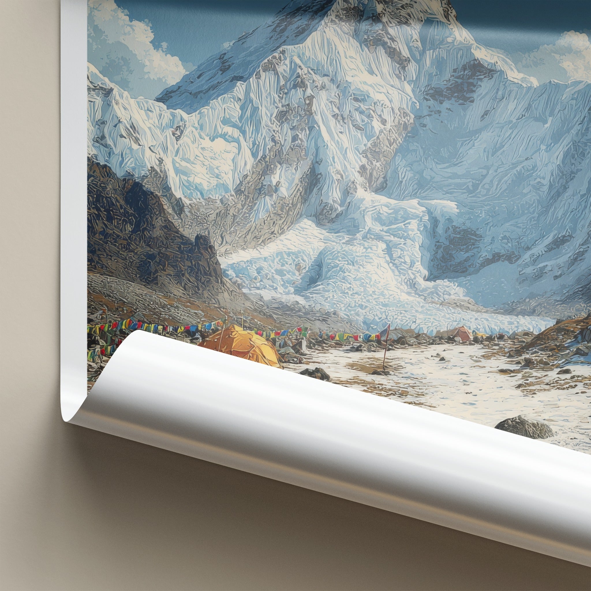 Everest Poster - Nepal Travel Art