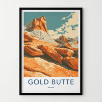 Gold Butte Poster - Nevada Art