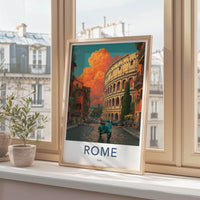 ROME Poster - ITALY Travel Art