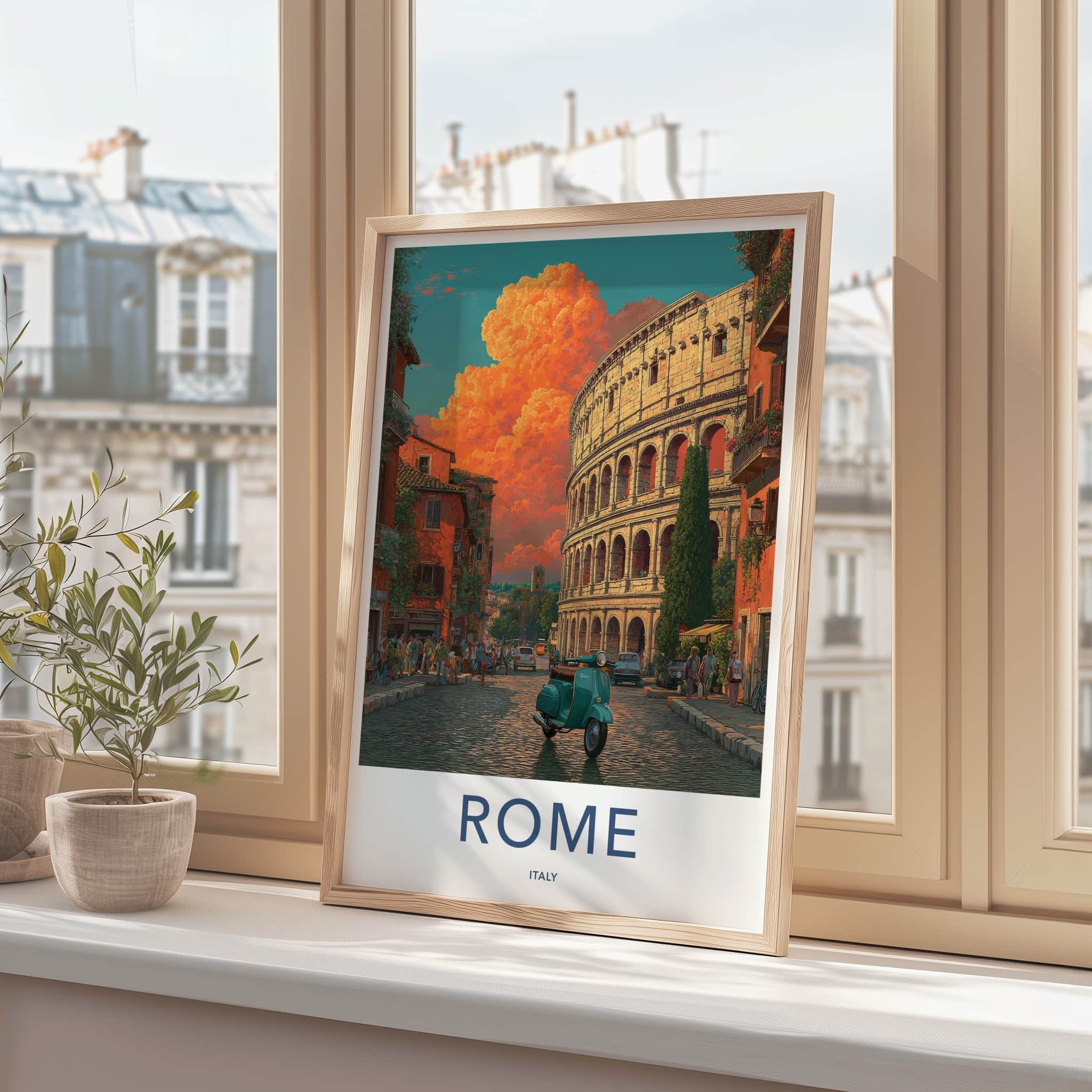 ROME Poster - ITALY Travel Art