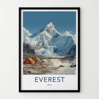 Everest Poster - Nepal Travel Art