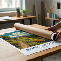Sandakphu Poster - West Bengal Travel Art