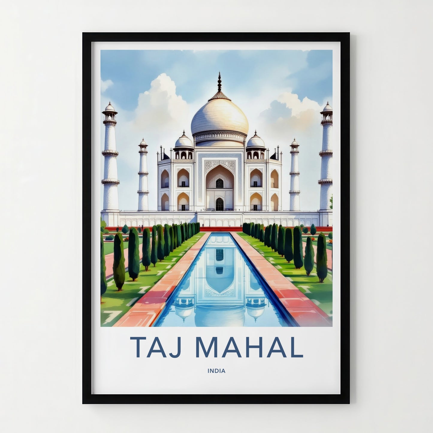 Taj Mahal Poster - India Art