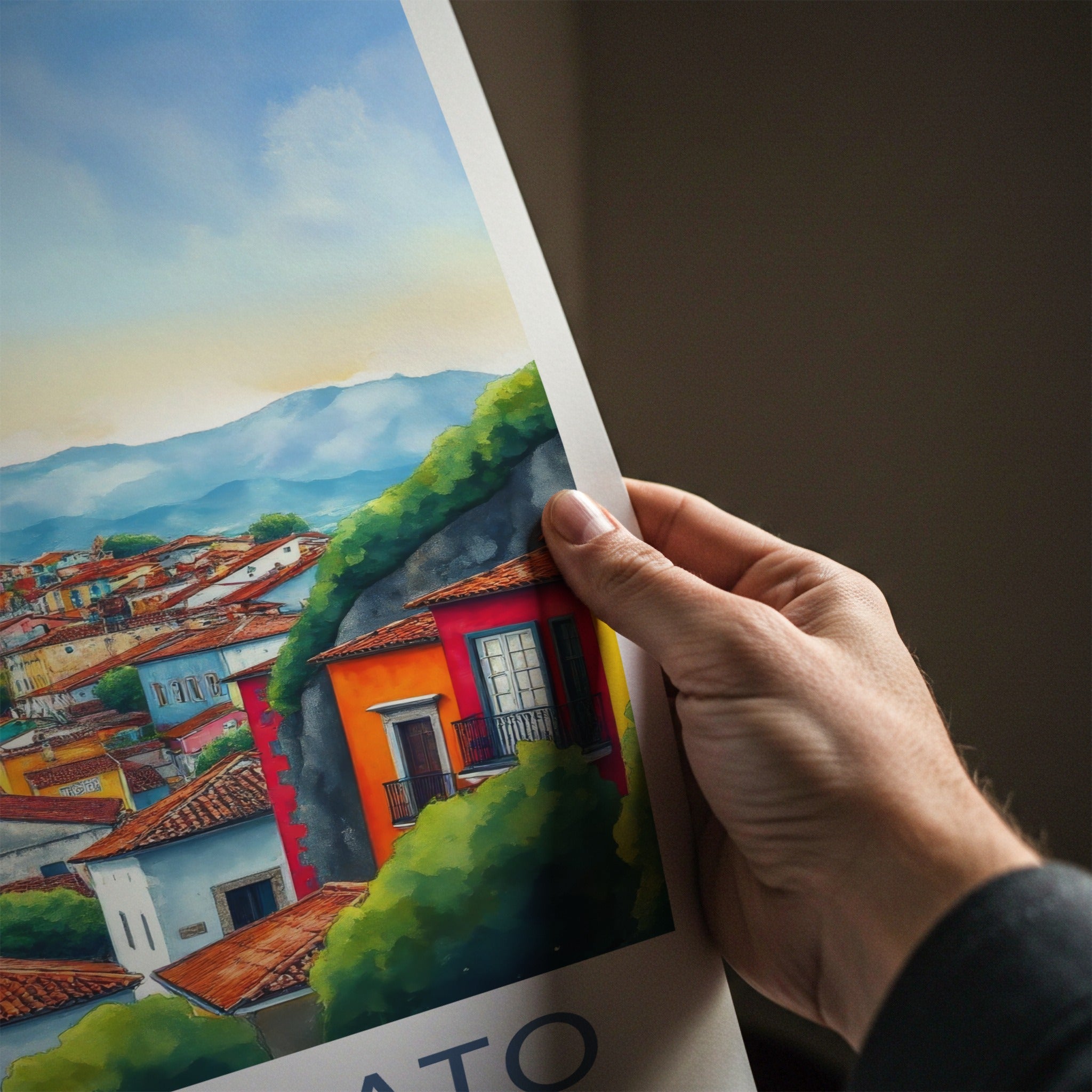 Guanajuato Poster - Mexico Travel Art