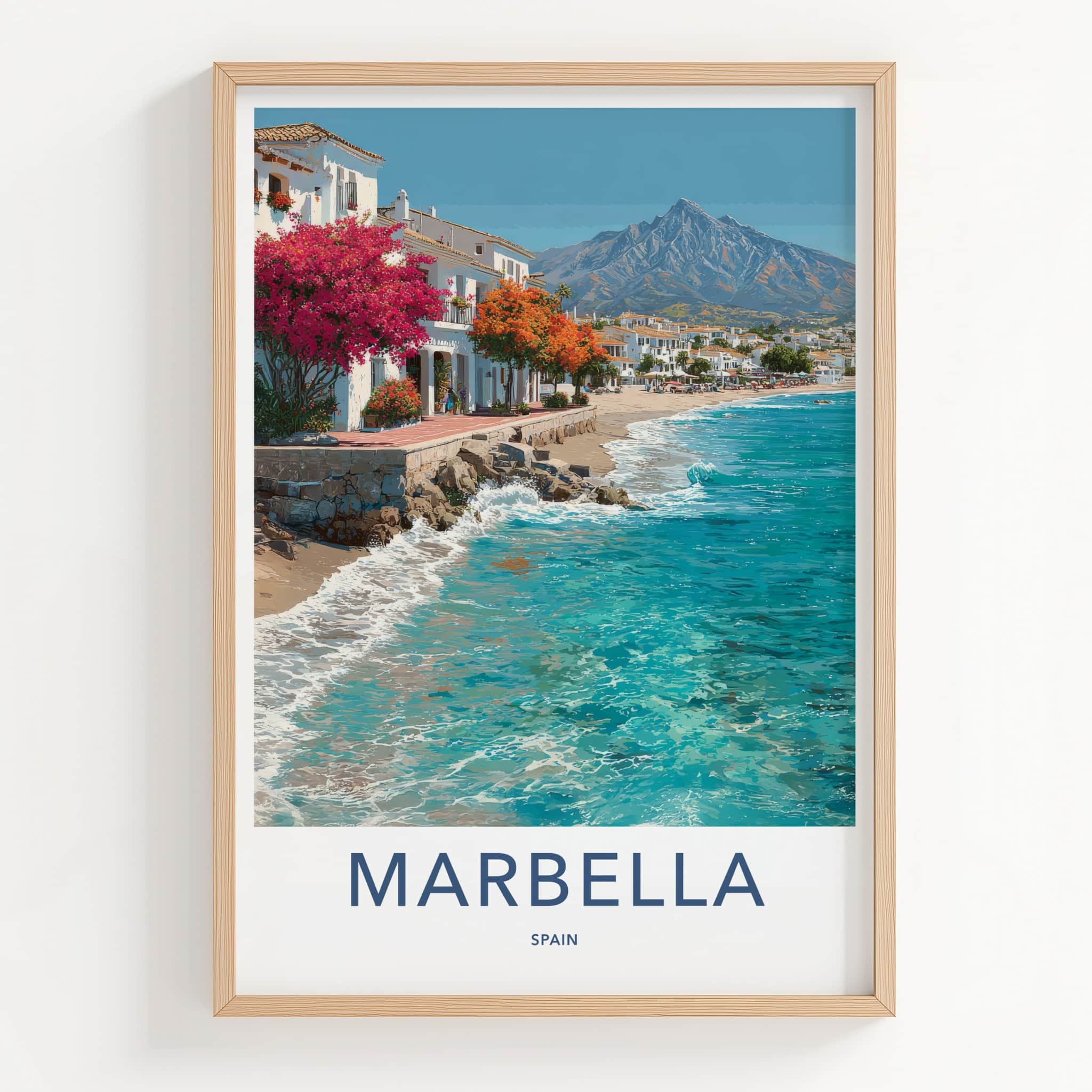 Marbella Poster - Spain Travel Print