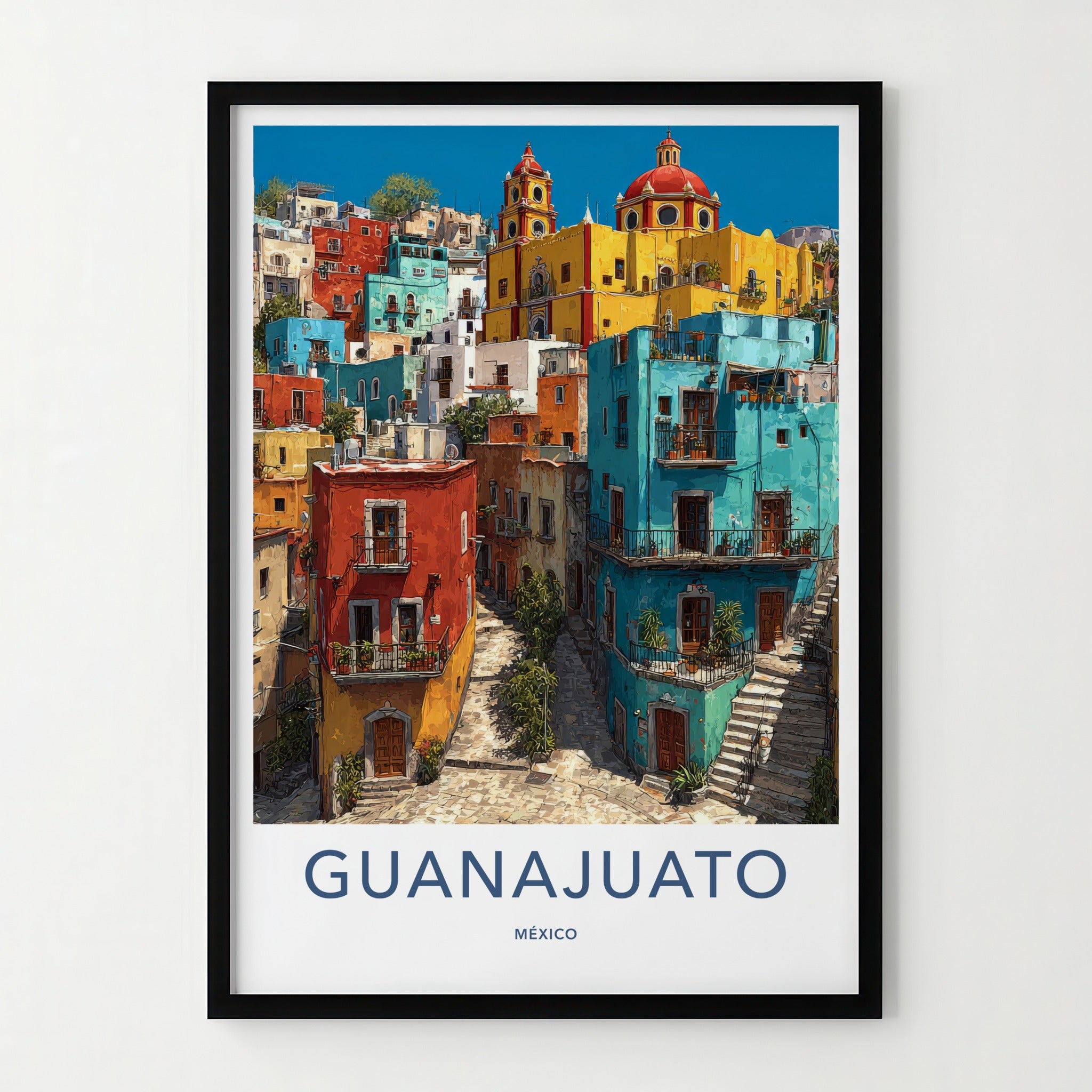 Guanajuato Poster - Mexico Travel Art