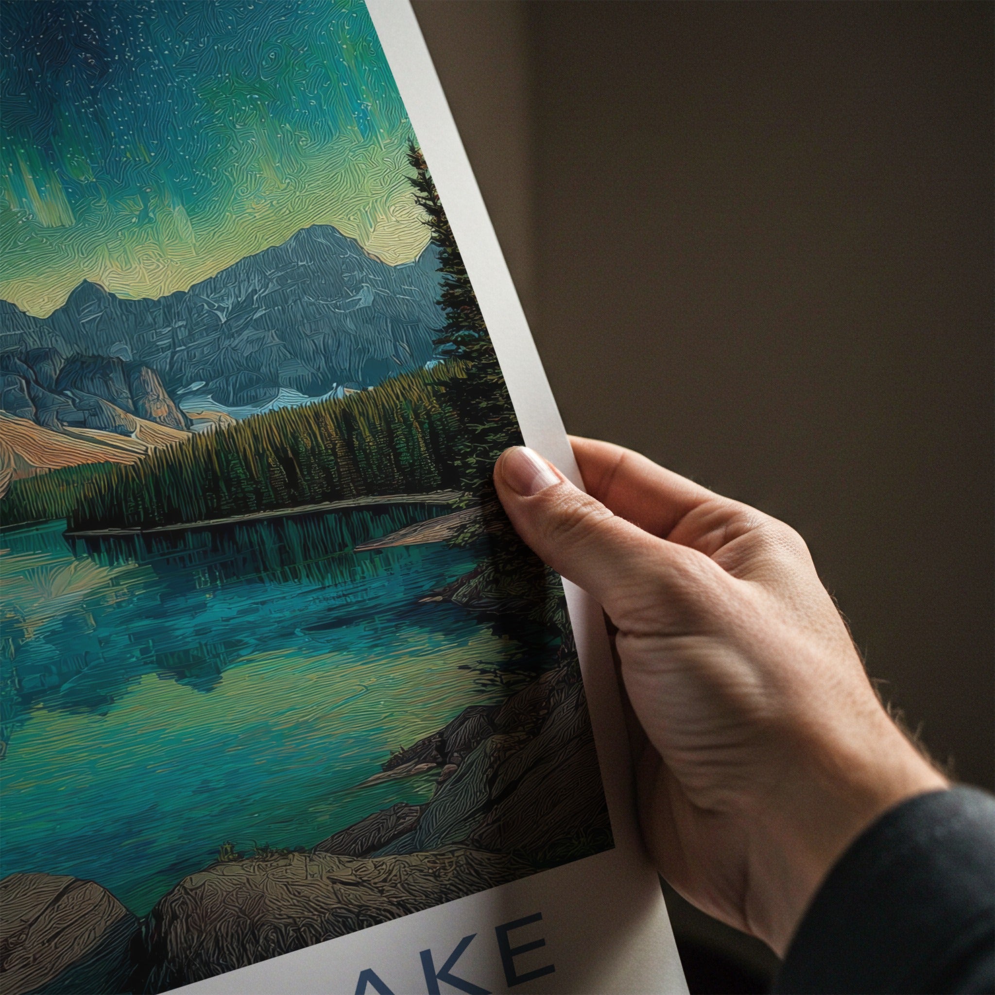 Moraine Lake Poster - Canada Travel Art