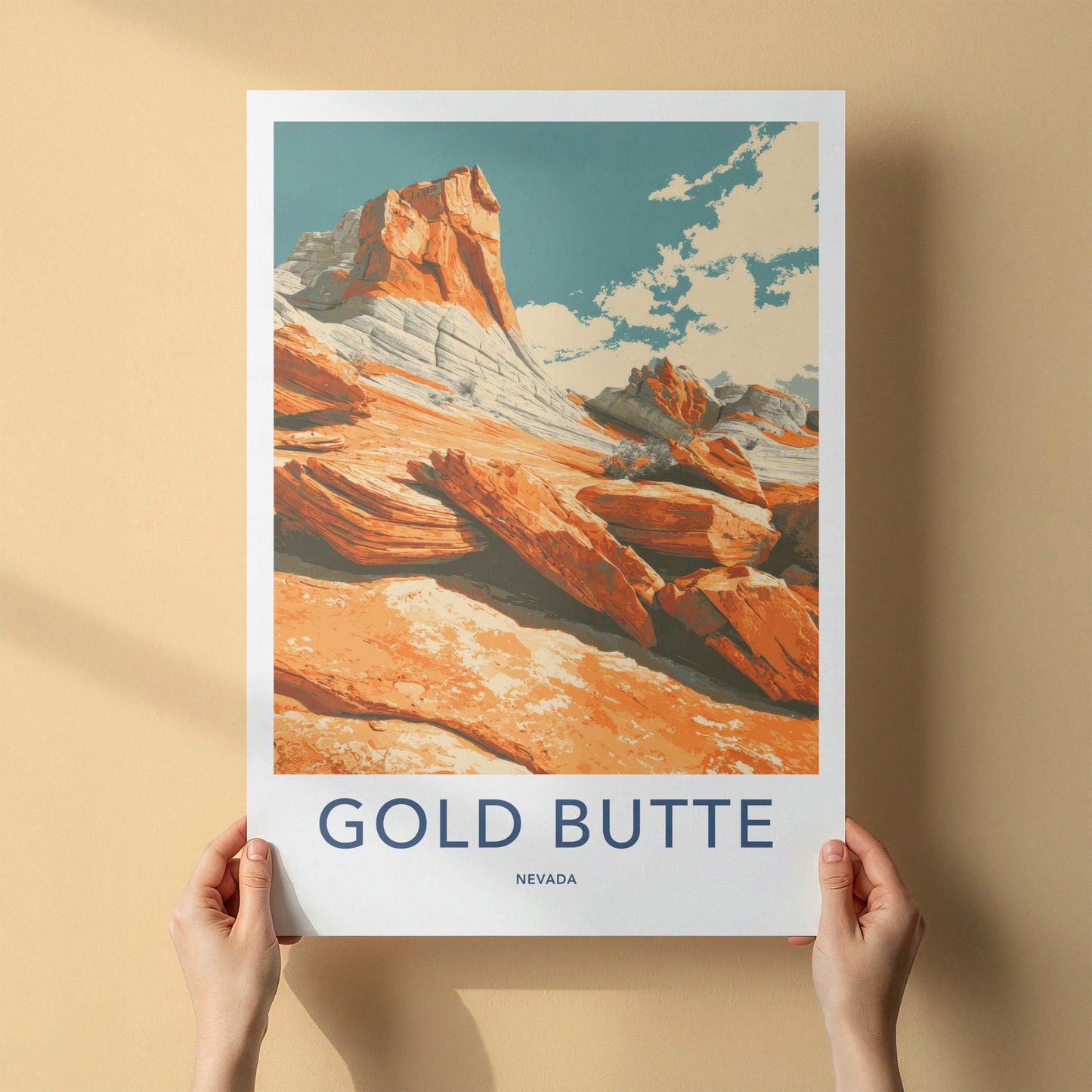 Gold Butte Poster - Nevada Art