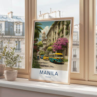Manila Poster - Philippines Travel Art