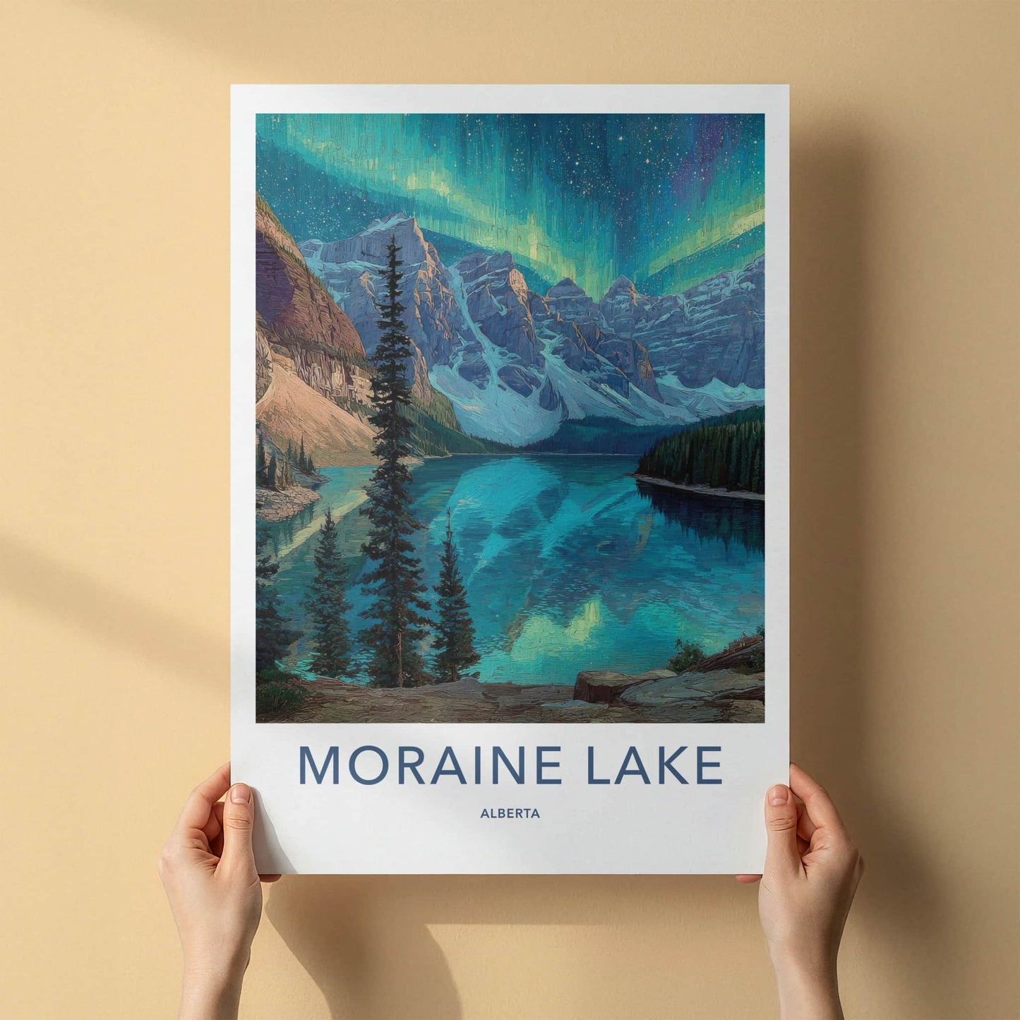 Moraine Lake Poster - Alberta Travel Art