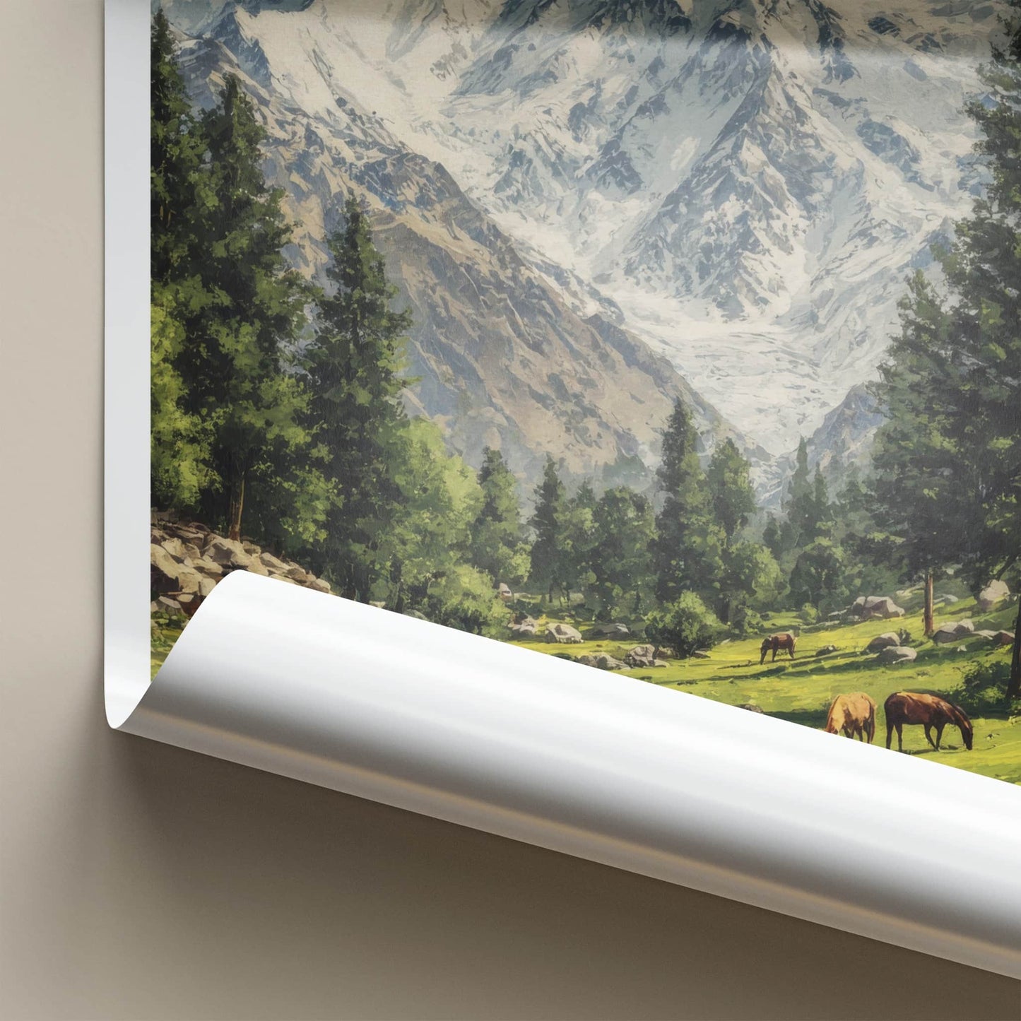 Nanga Parbat Poster - Pakistan Travel Art