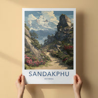 Sandakphu Poster - India West Bengal Mountain Print