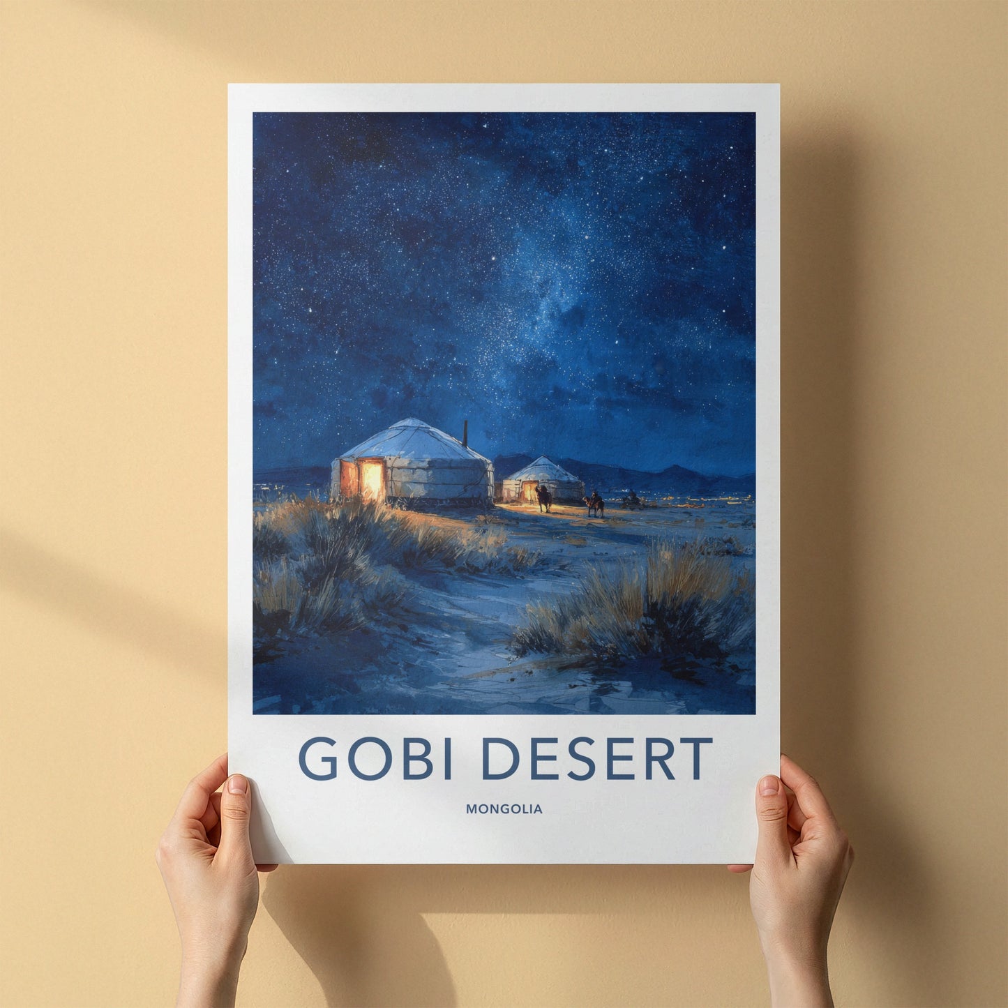 Gobi Desert Poster - Mongolia Wall Art