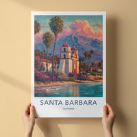 Santa Barbara Poster - California Travel Art
