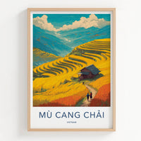 Mu Cang Chai Poster - Vietnam Travel Art