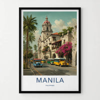 Manila Poster - Philippines Travel Art