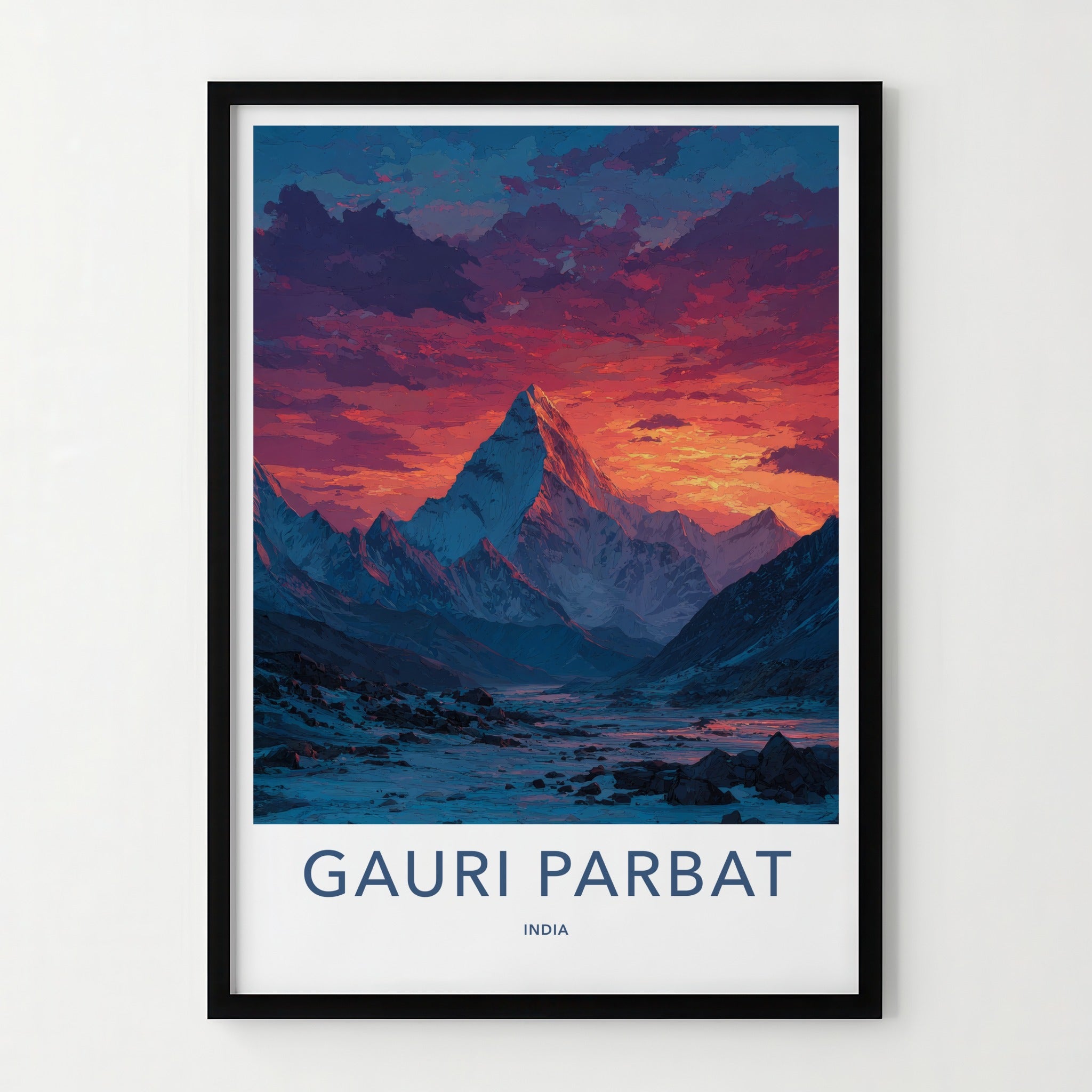 Gauri Parbat Poster - India Travel Art