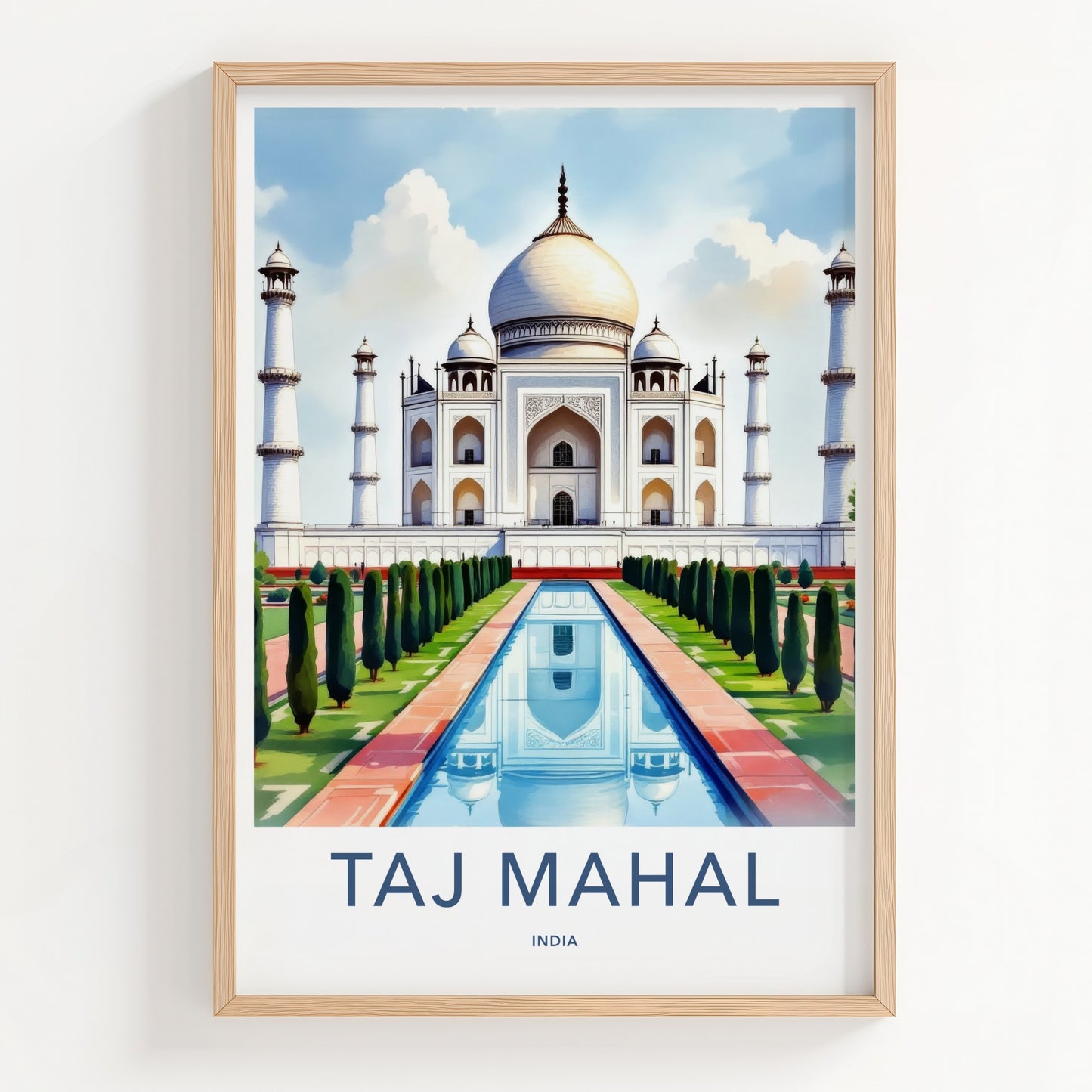 Taj Mahal Poster - India Art