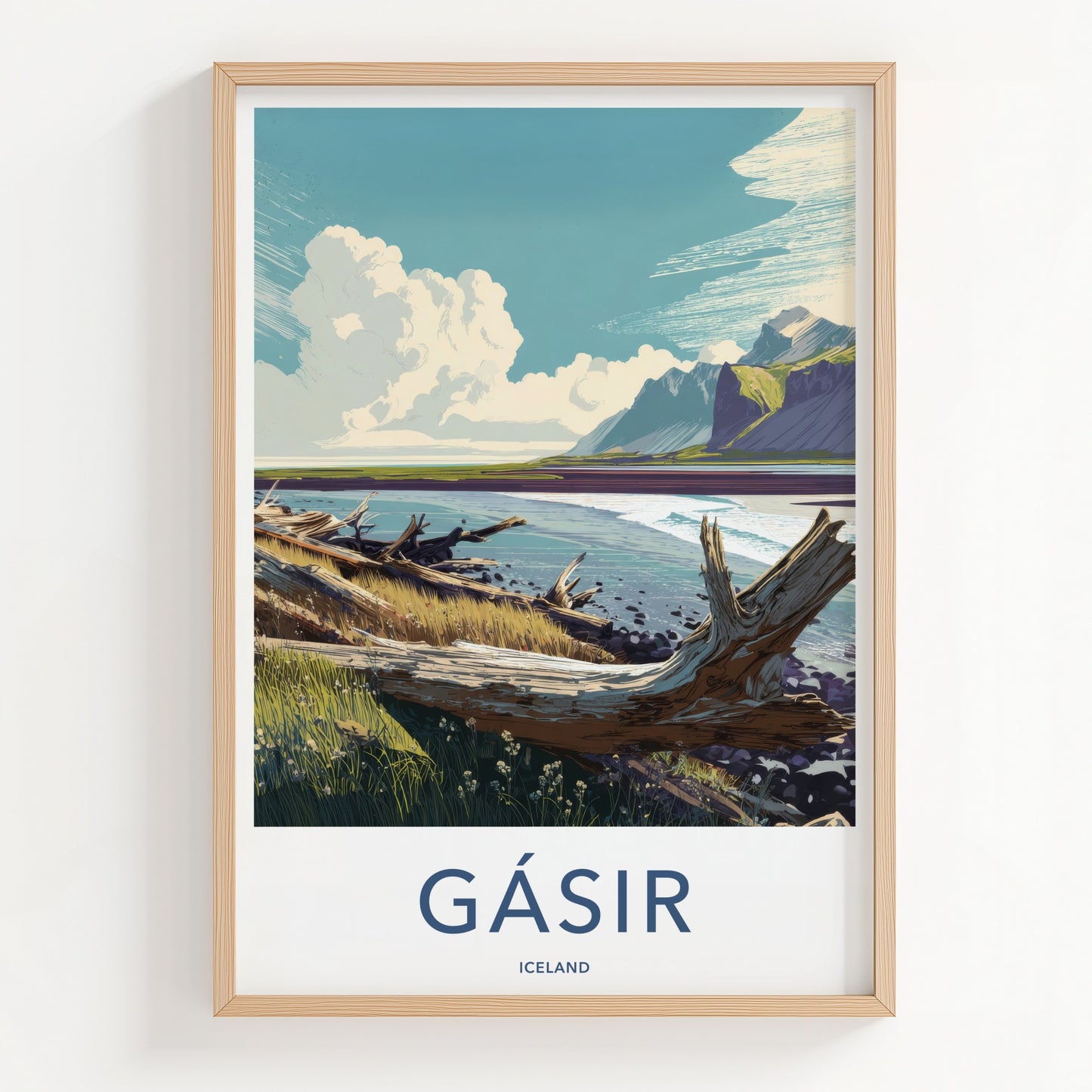 Gasir Poster - Iceland Travel Print