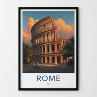 Rome Poster - Italy Travel Art