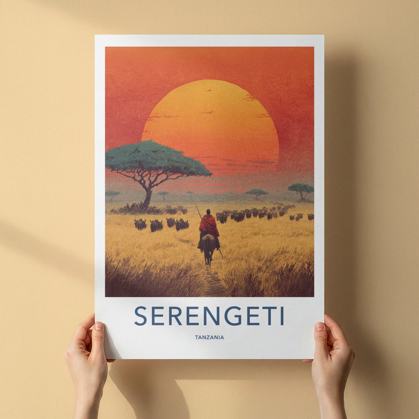 Serengeti Poster - Tanzania Art