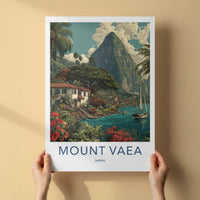 Mount Vaea Poster Samoa Tropical Waterside Village