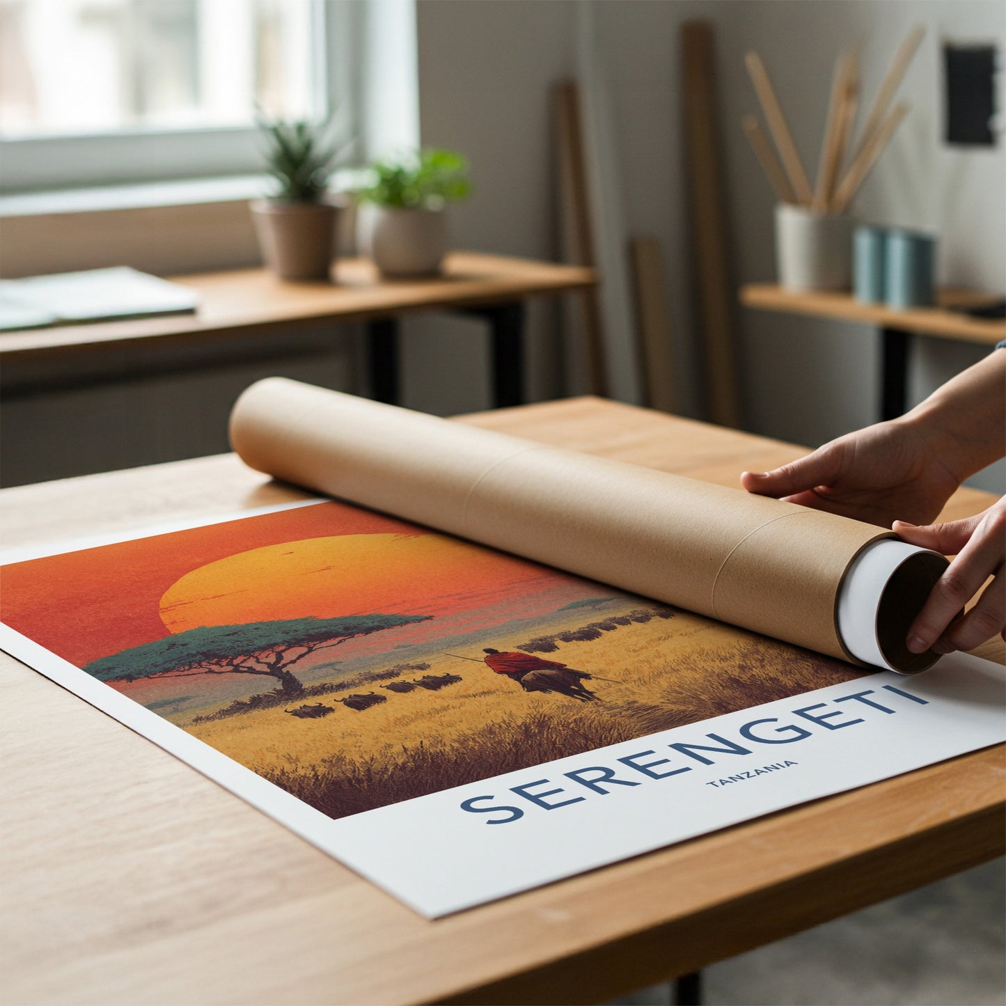 Serengeti Poster - Tanzania Art