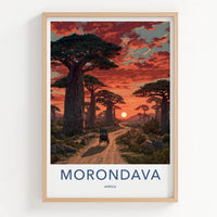 Morondava Poster - Africa Travel Art