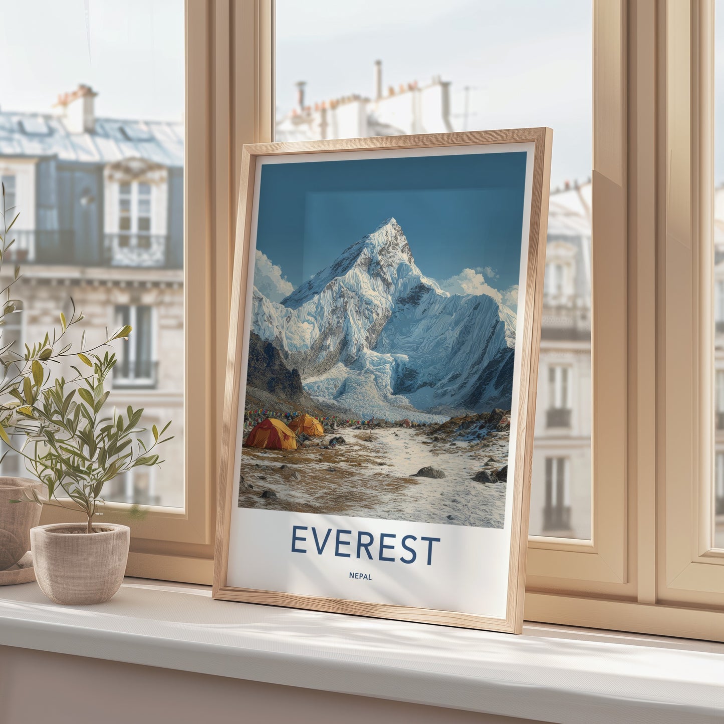 Everest Poster - Nepal Travel Art