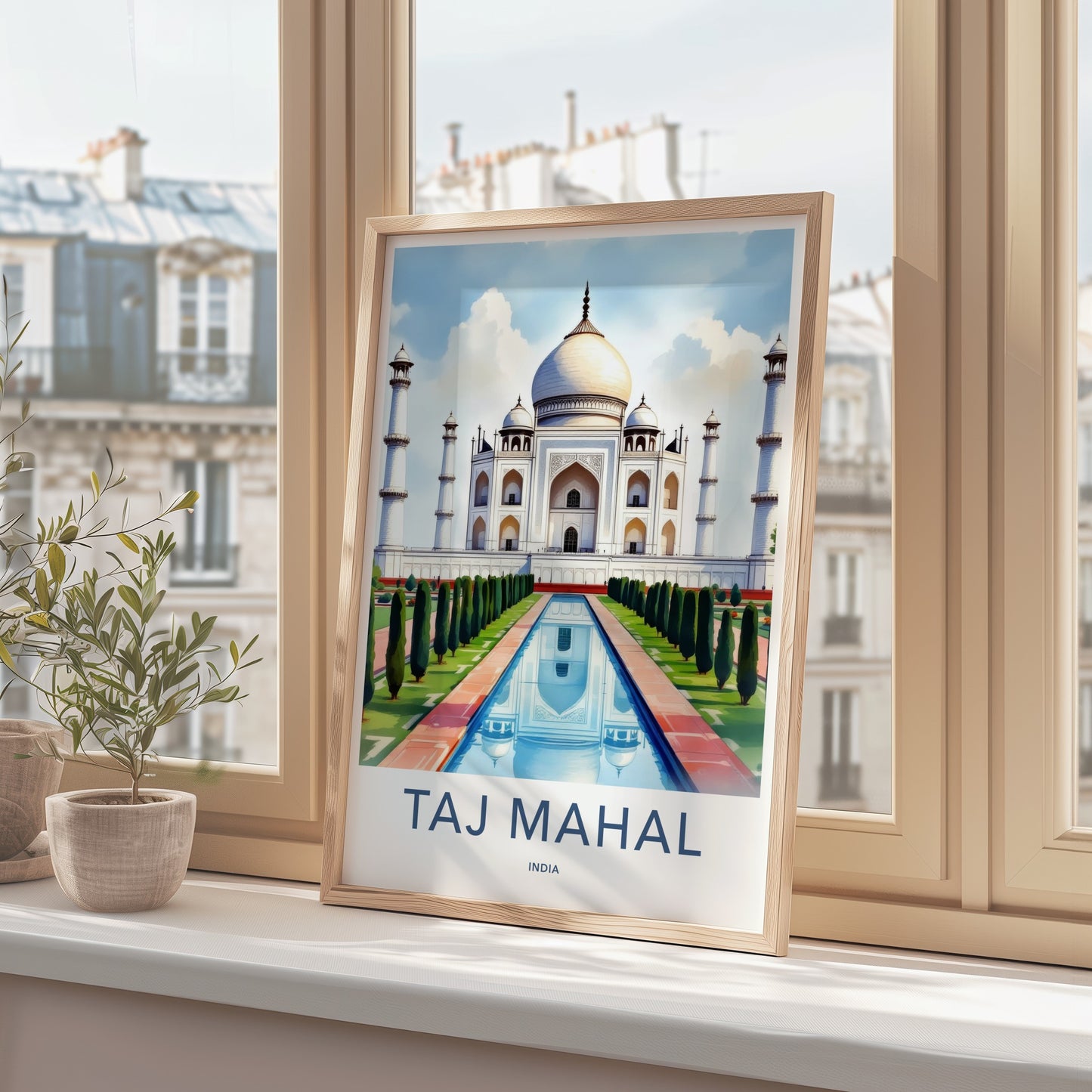 Taj Mahal Poster - India Art