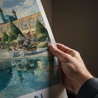 Esfahan Poster - Iran Wall Art Blue Bazaar
