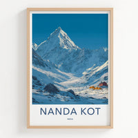 Nanda Kot Poster - India Travel Art