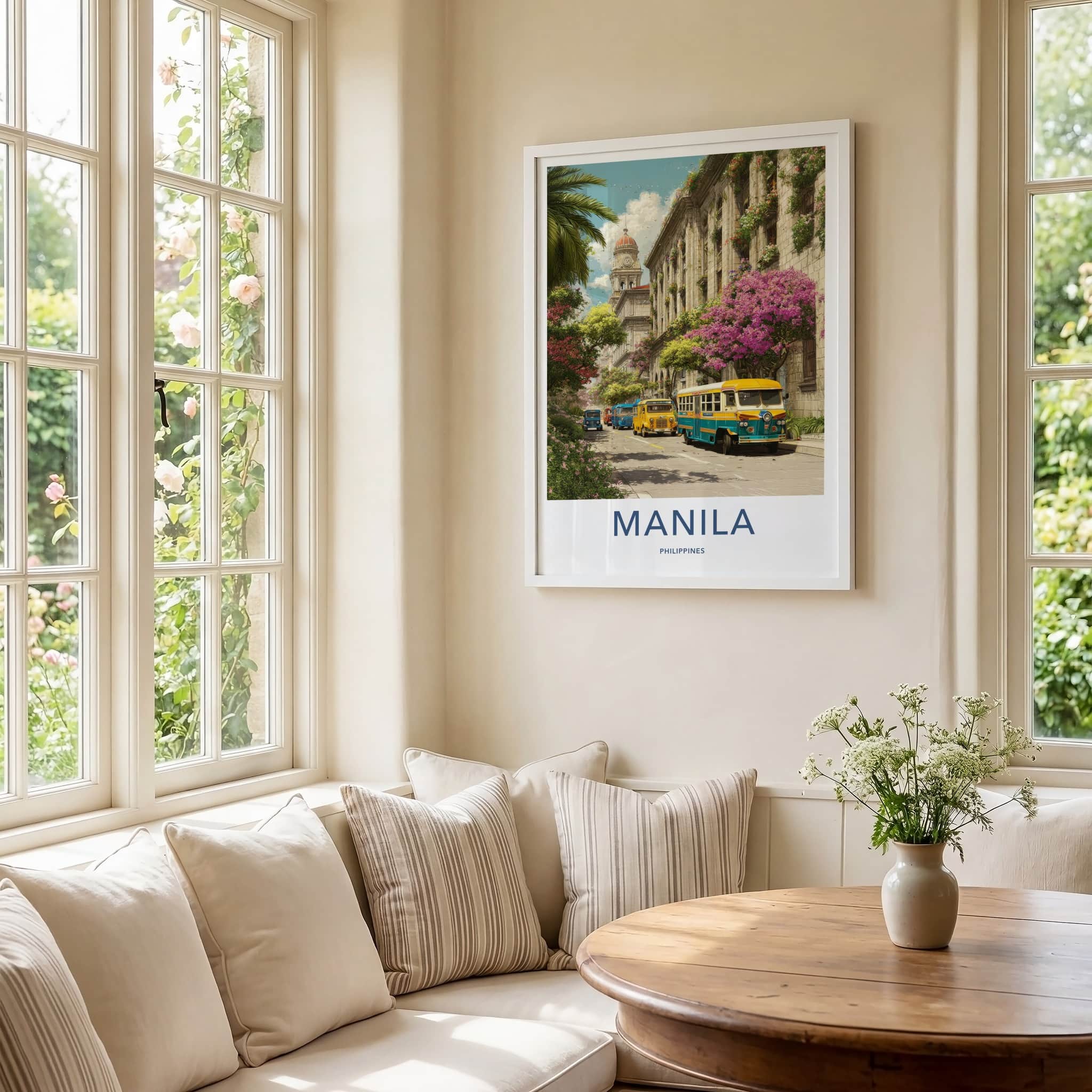 Manila Poster - Philippines Travel Art