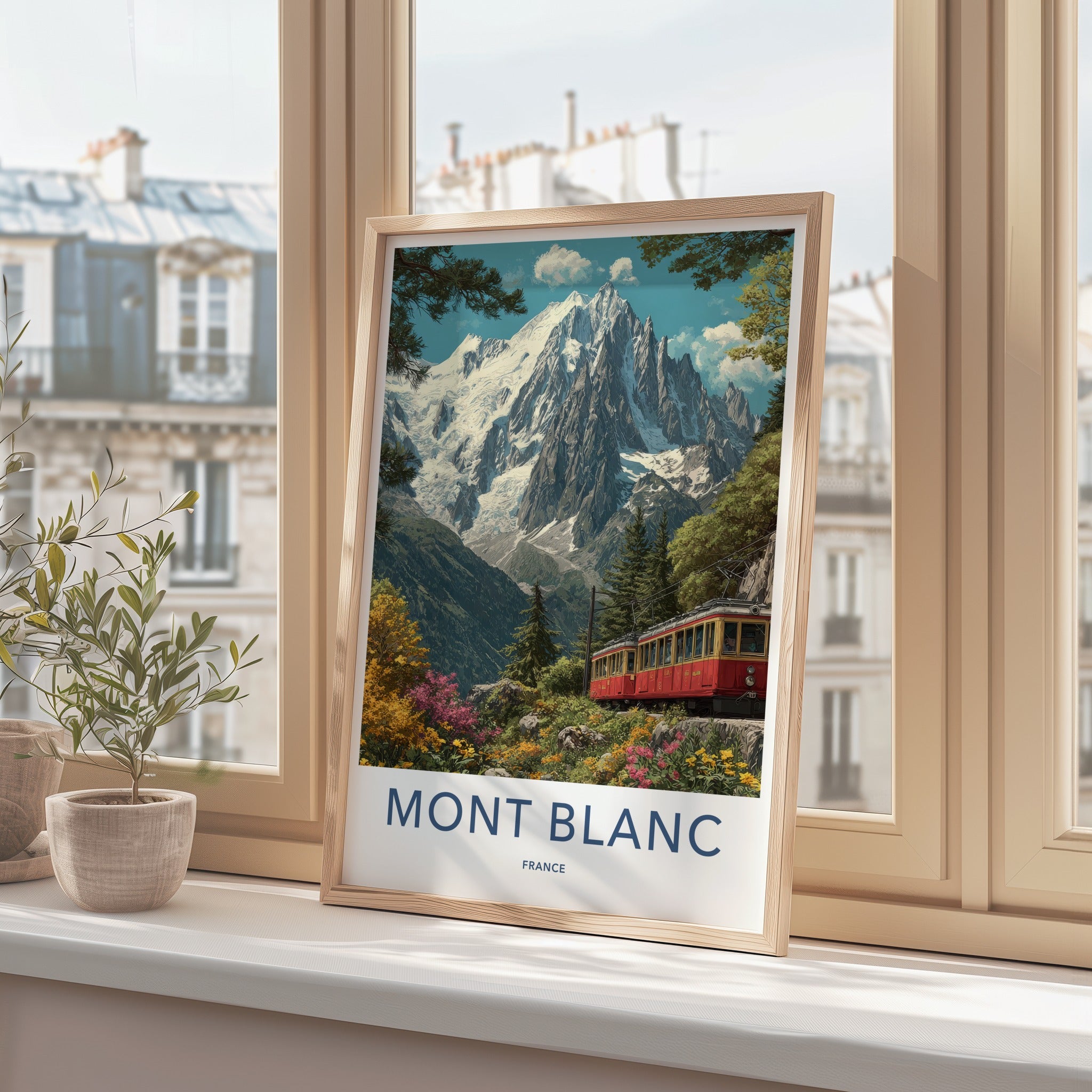 Mont Blanc Poster - France Travel Art