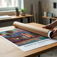 Santa Barbara Poster - California Travel Art