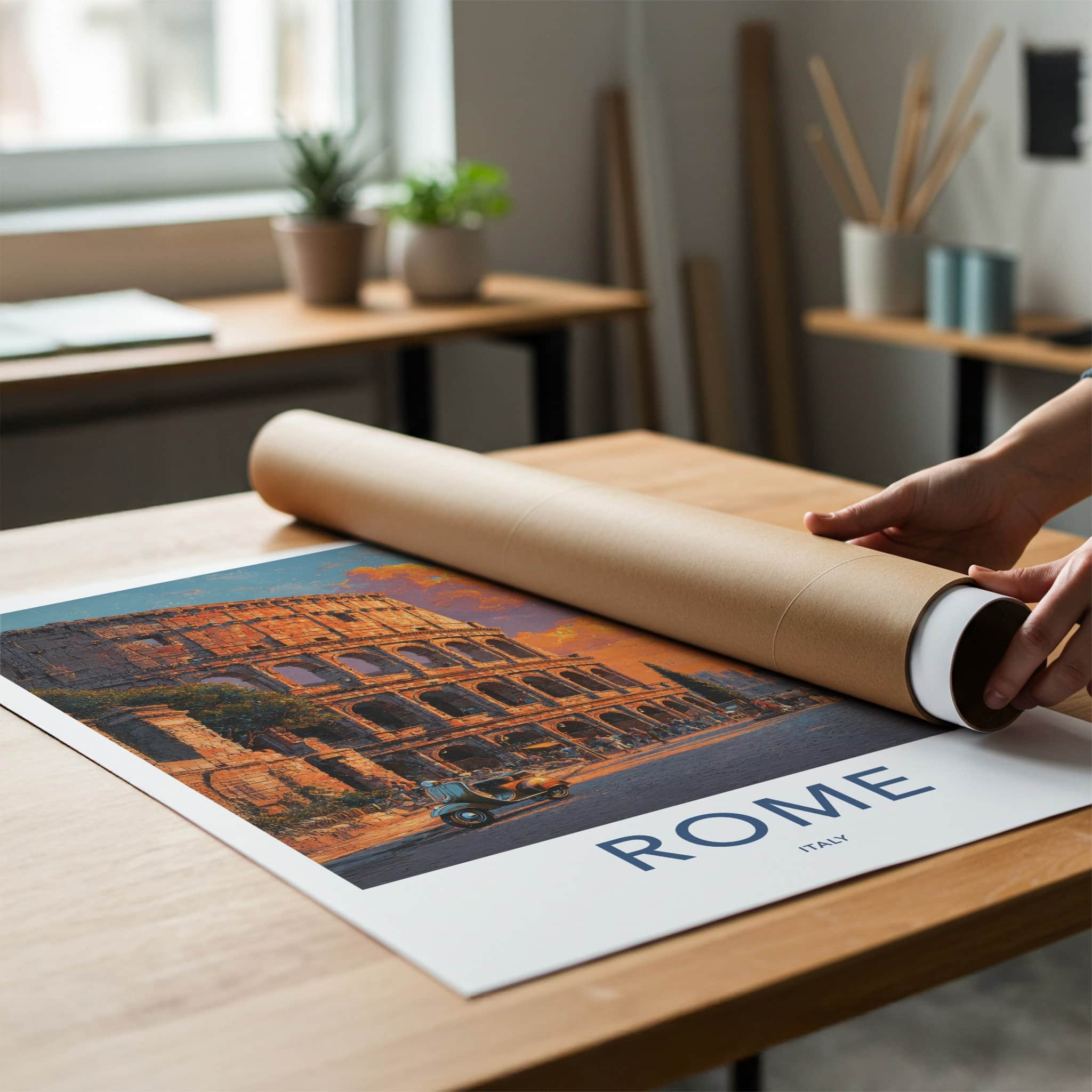 Rome Poster - Italy Travel Print