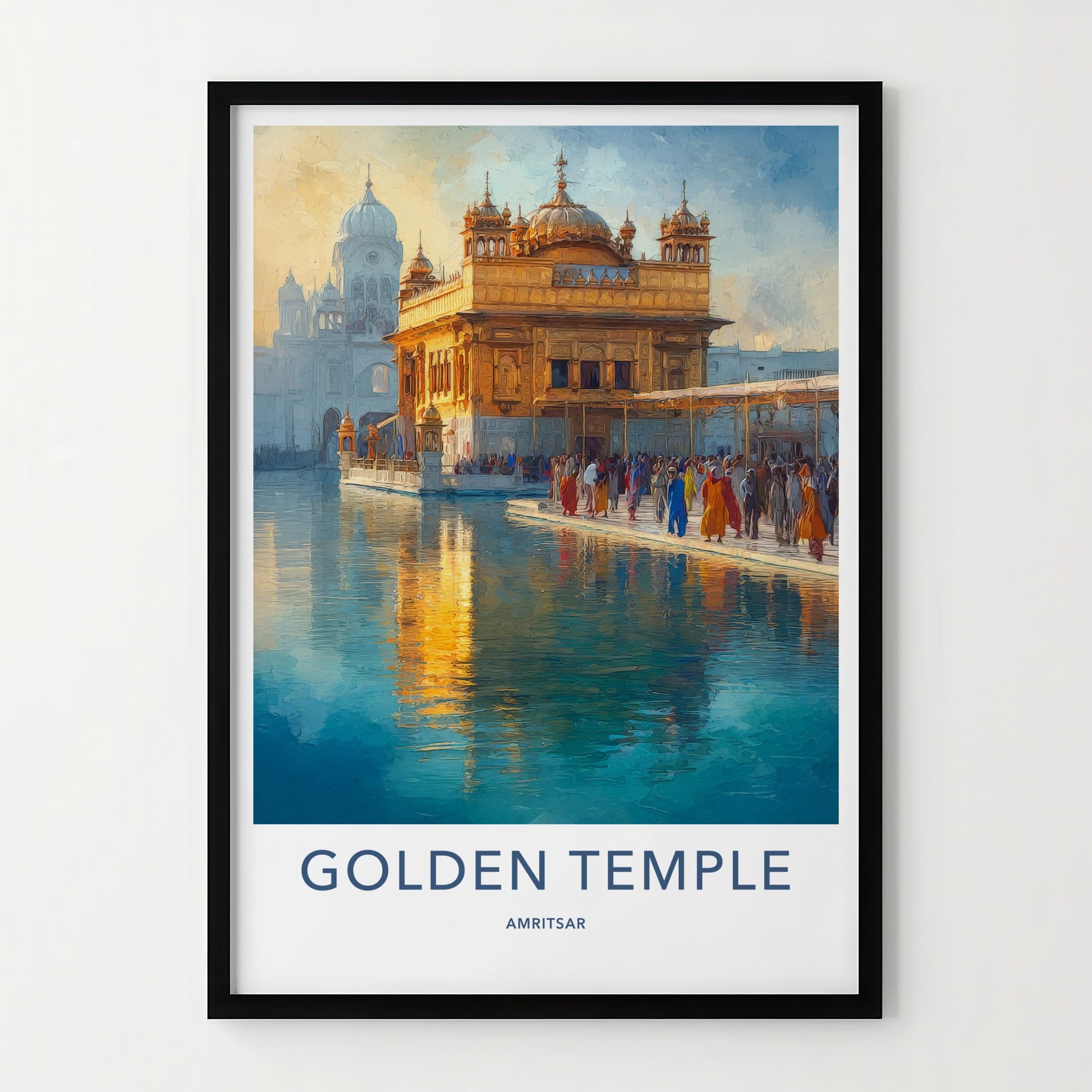 Golden Temple Poster - India Punjab Historical Art Print