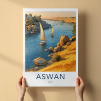 Aswan Poster - Egypt Travel Print