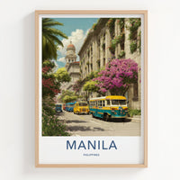 Manila Poster - Philippines Travel Art