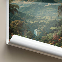 Mount Silisili Poster - Samoa Snow Capped Volcano