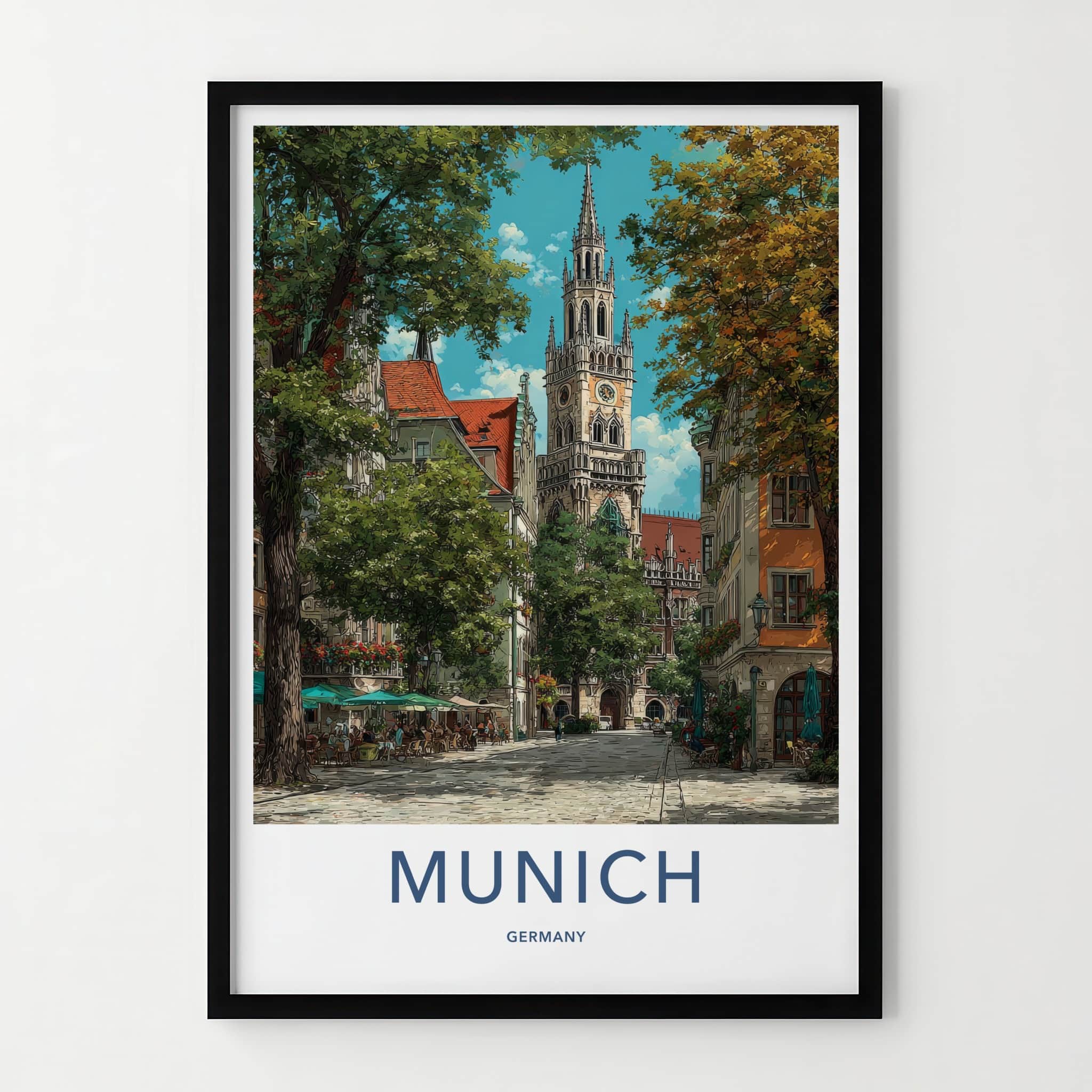 Munich Poster - Germany Travel Print